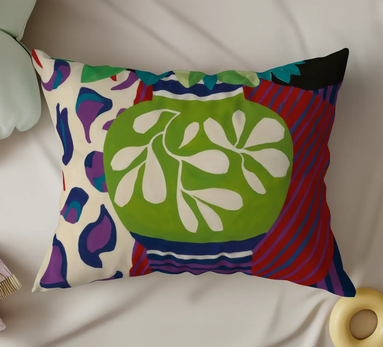 Sogno Chevron verde lime cuscino da Fable Tempa