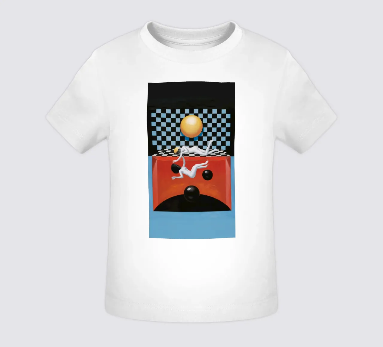 Soleil en damier Abstraction t-shirt pour bébé de Pan Denim