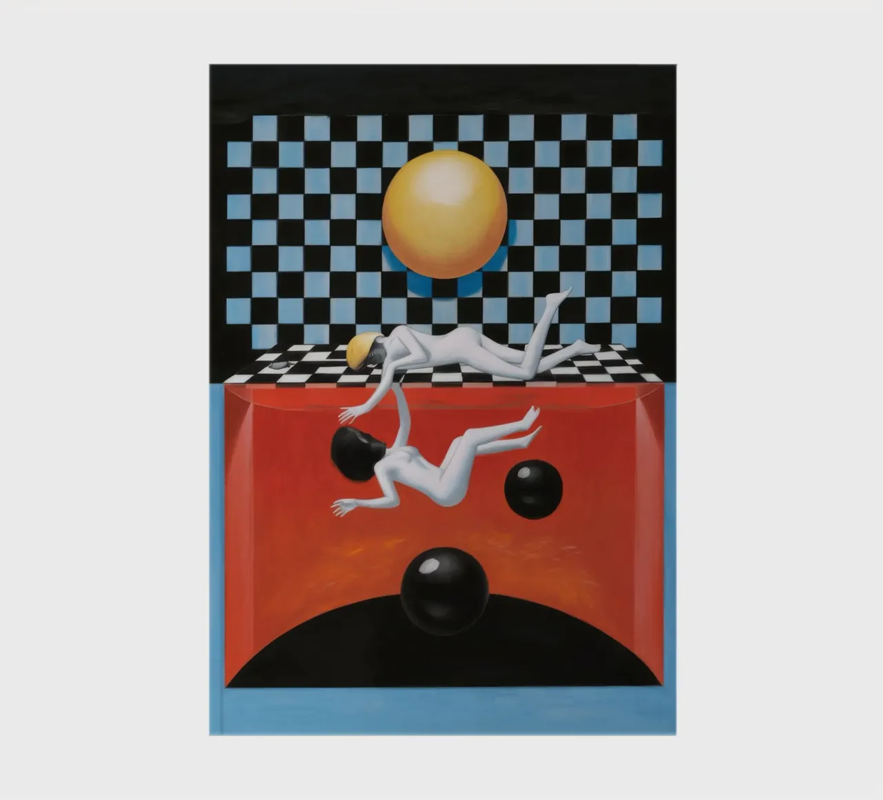 Checkered Sun Abstraction notebook by Pan Denim