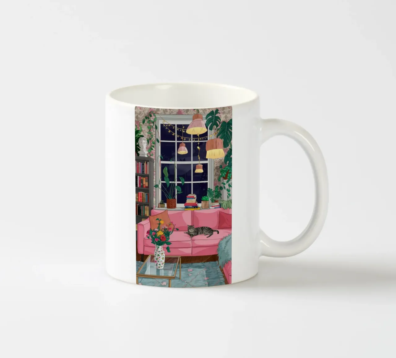 Sanctuaire de lecture nocturne mug en céramique de Haven Fantasy