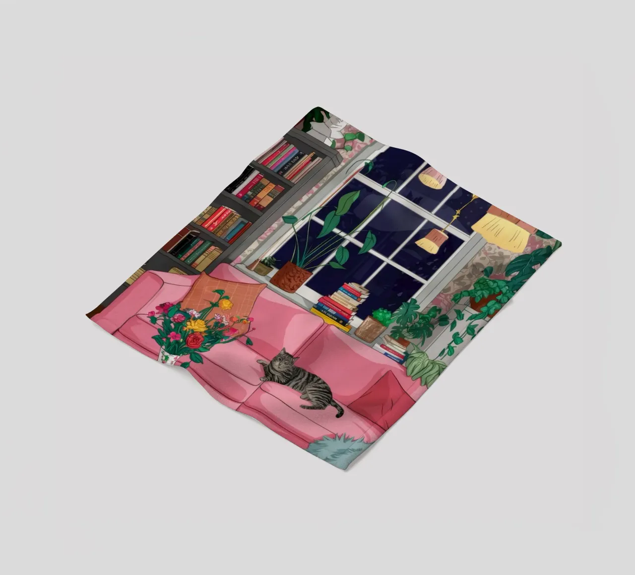 Nocturnal Reading Sanctuary fleece blanket by Haven Fantasy