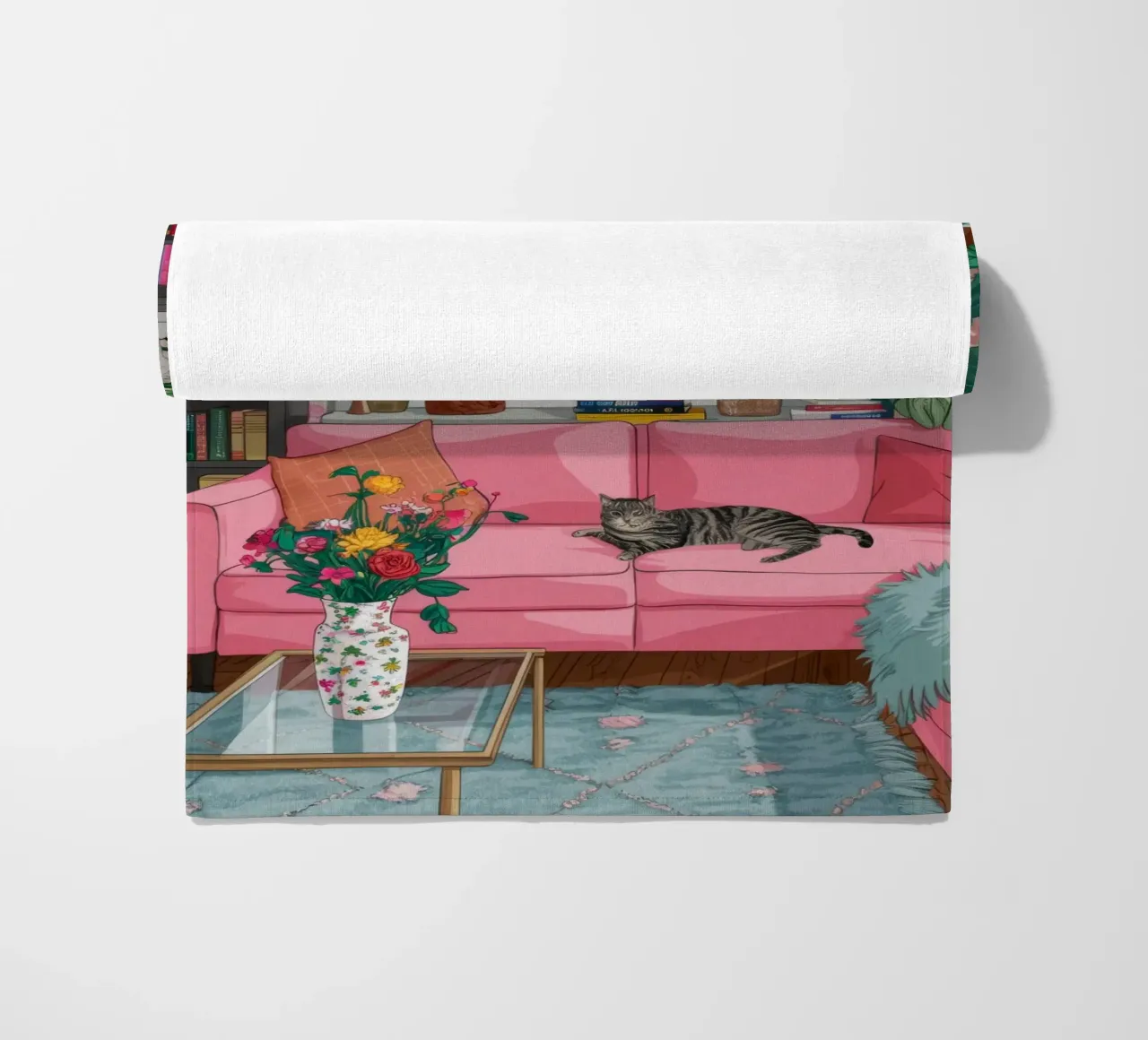 Nocturnal Reading Sanctuary beach towel by Haven Fantasy