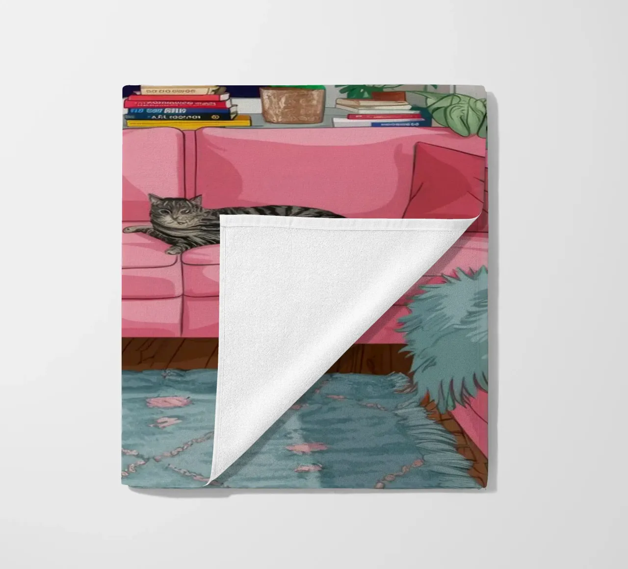 Nocturnal Reading Sanctuary beach towel by Haven Fantasy