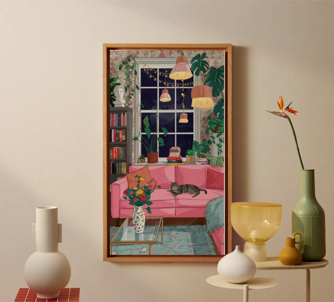 Nocturnal Reading Sanctuary canvas by Haven Fantasy
