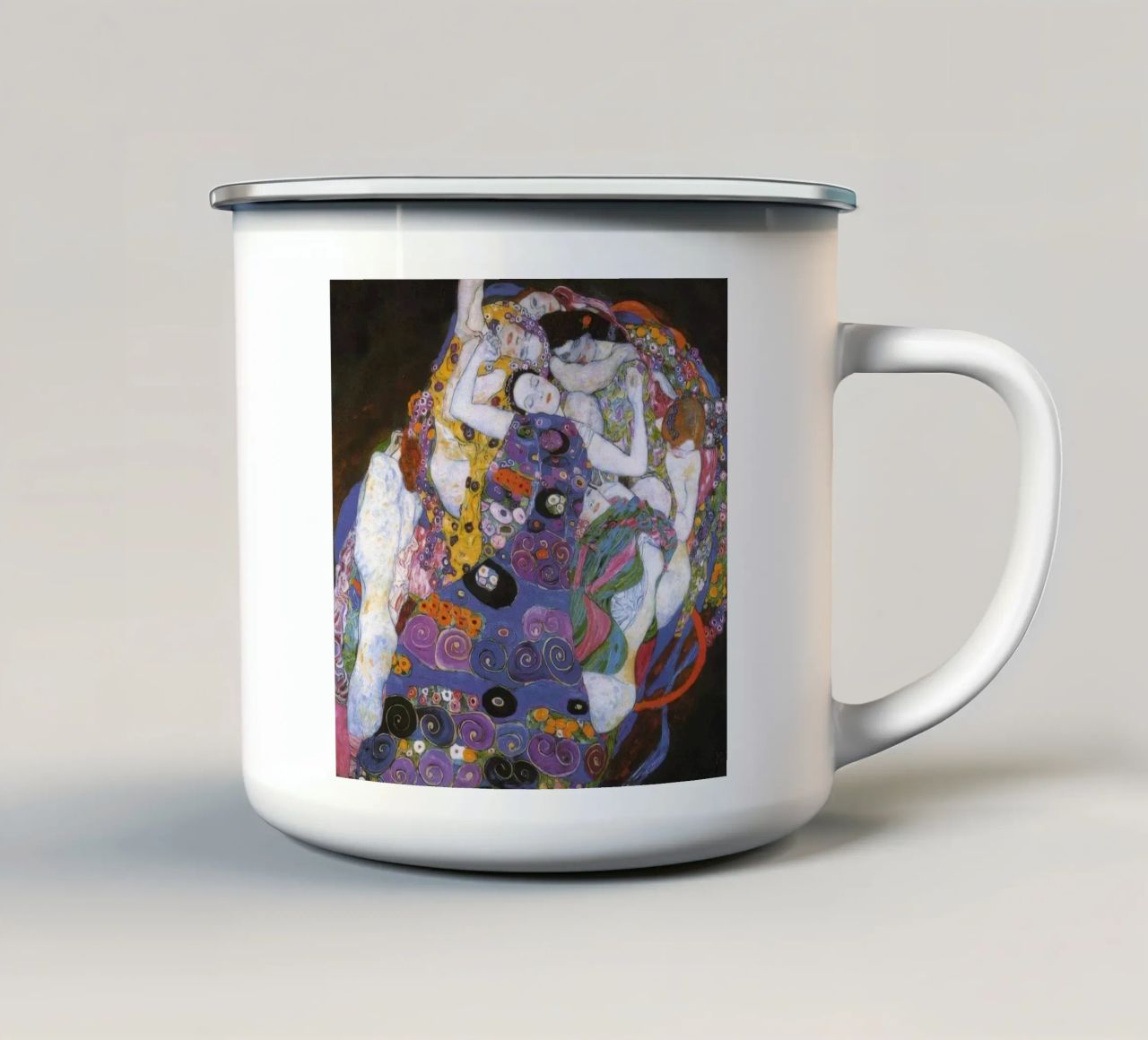 La fanciulla di Gustav Klimt tazza in smalto da betty hamilton