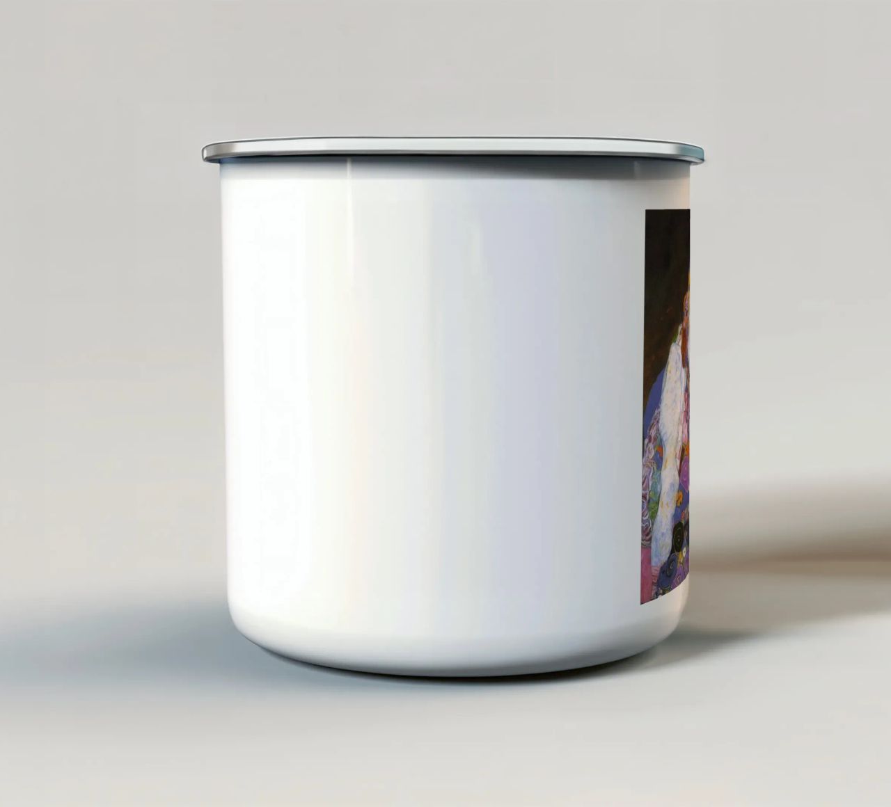 La fanciulla di Gustav Klimt tazza in smalto da betty hamilton