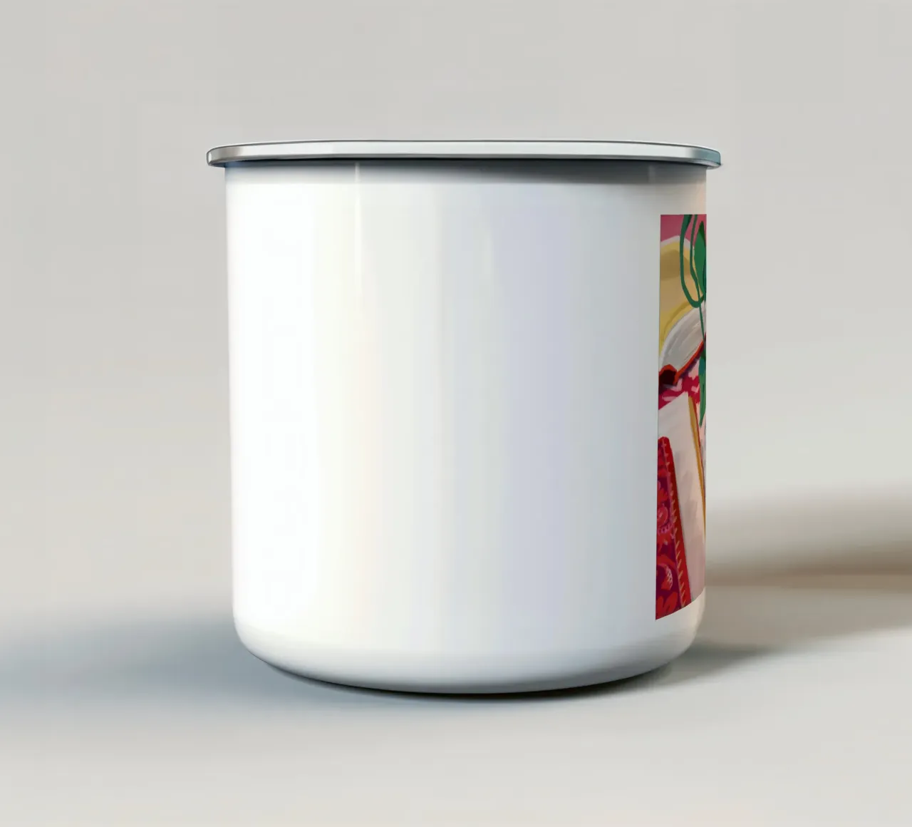 Tazza blu Panno rosso tazza in smalto da Pan Denim