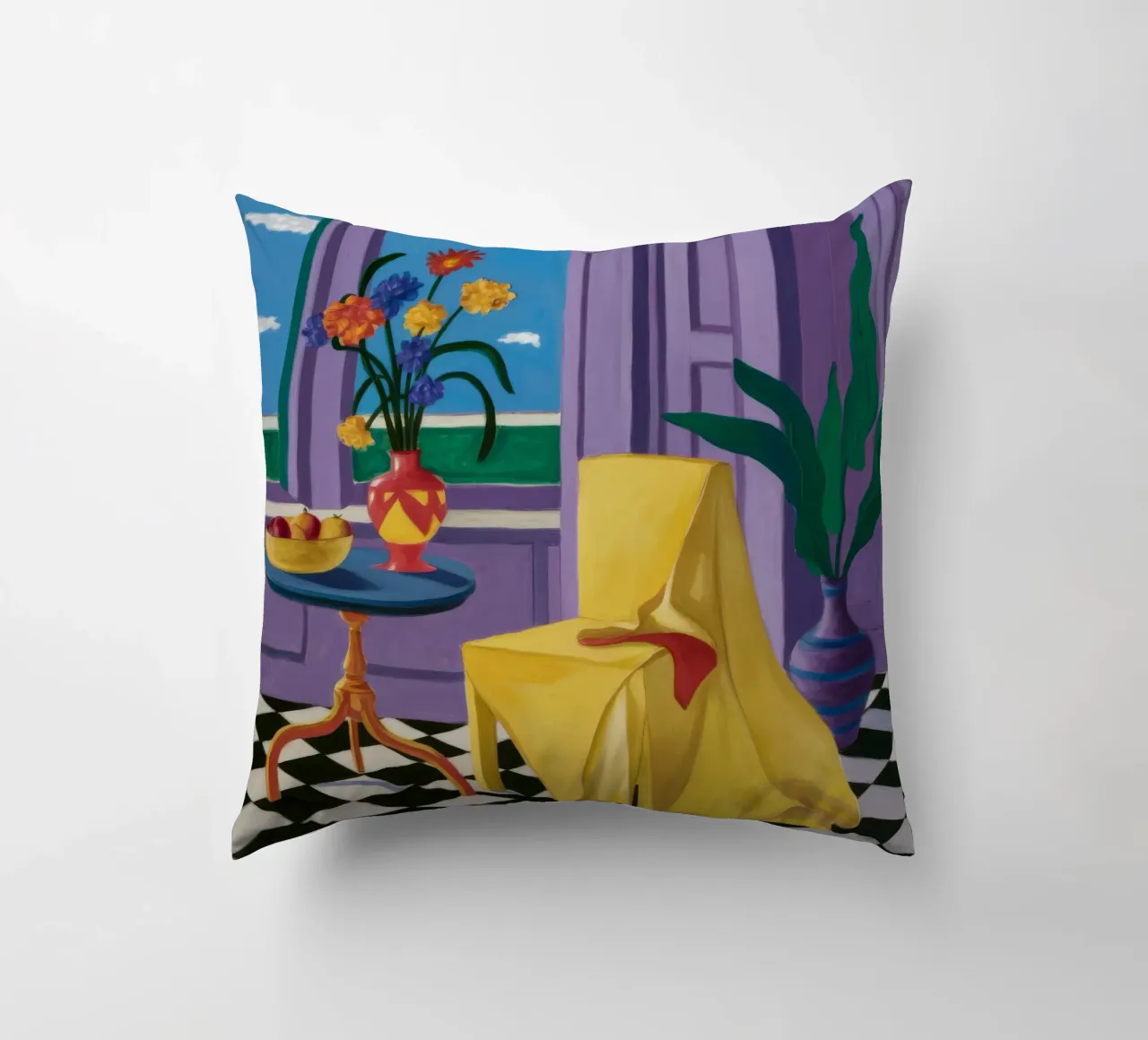 Drappo giallo Immobile cuscino da Haven Fantasy