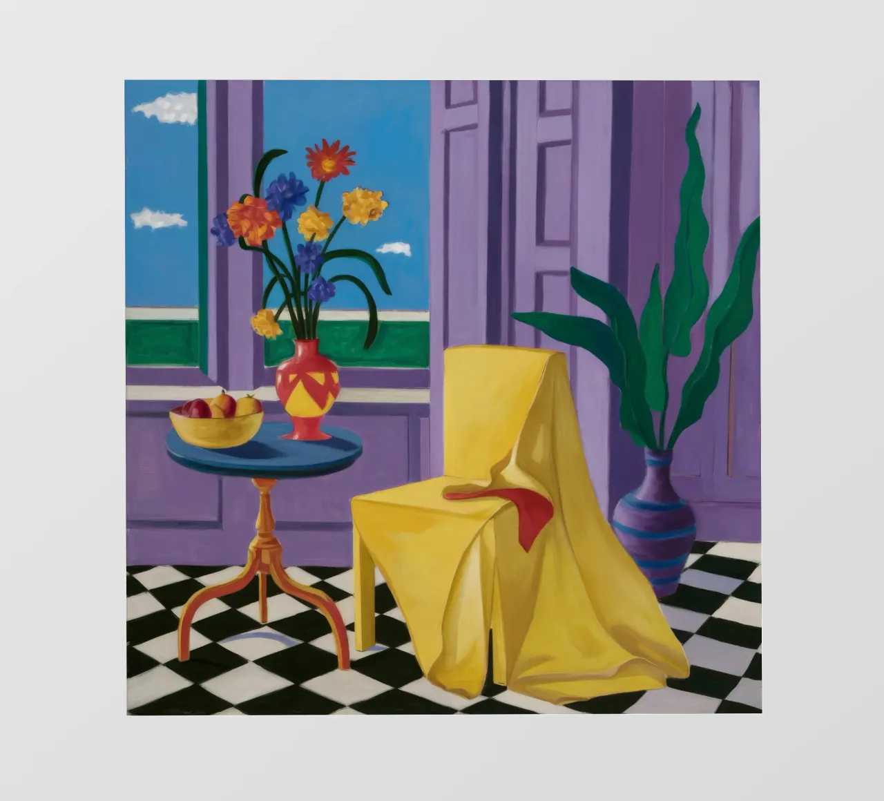 Drappo giallo Immobile telo in pvc da Haven Fantasy