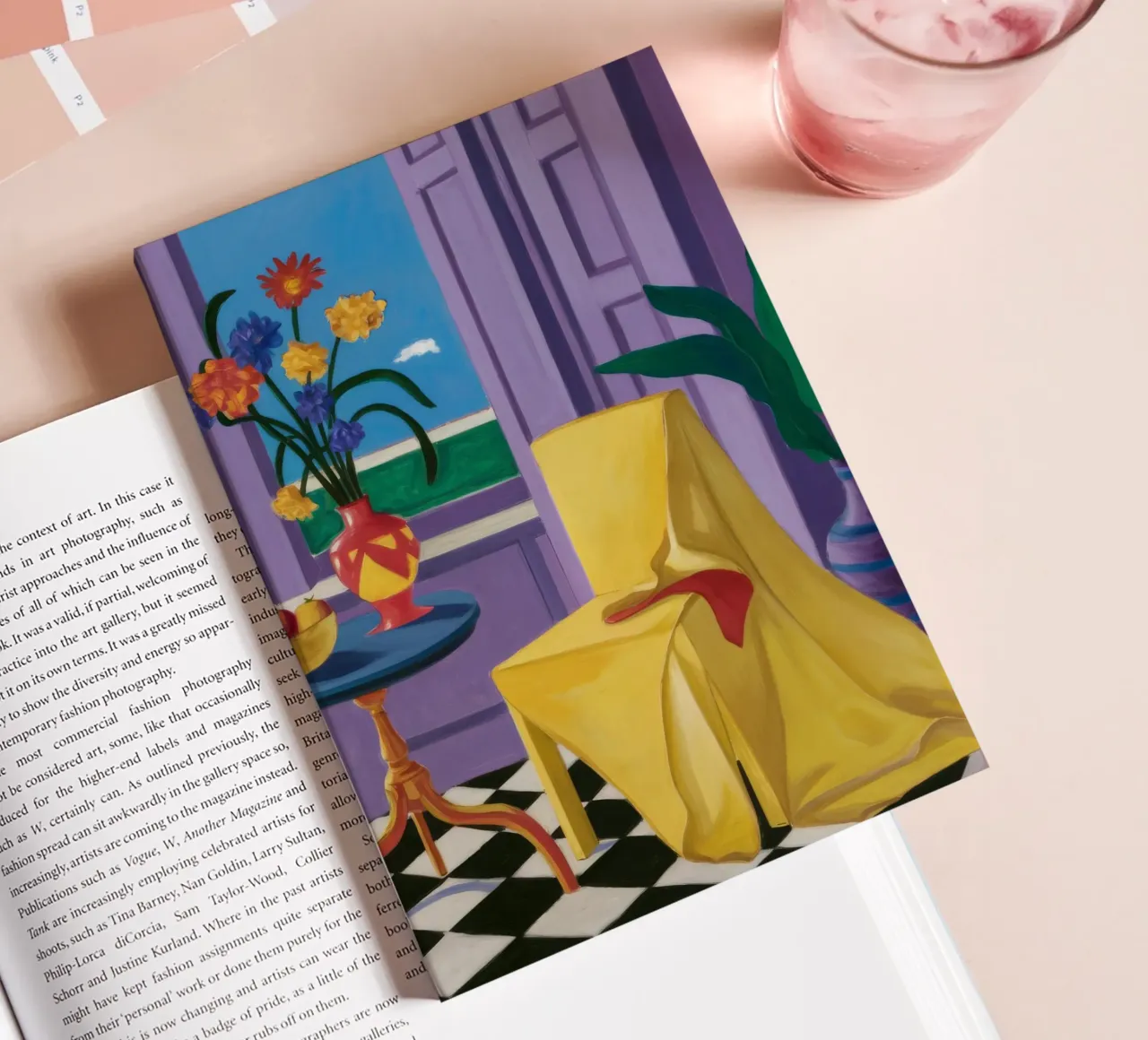 Yellow Drape Stillness notebook by Haven Fantasy