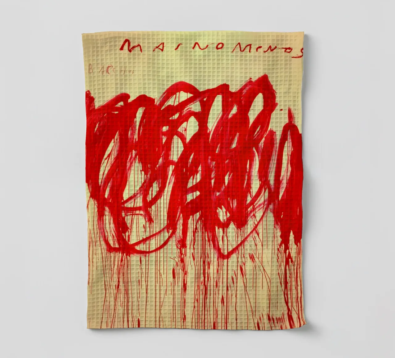 Affiche sans titre de Cy Twombly torchon de Albertopant