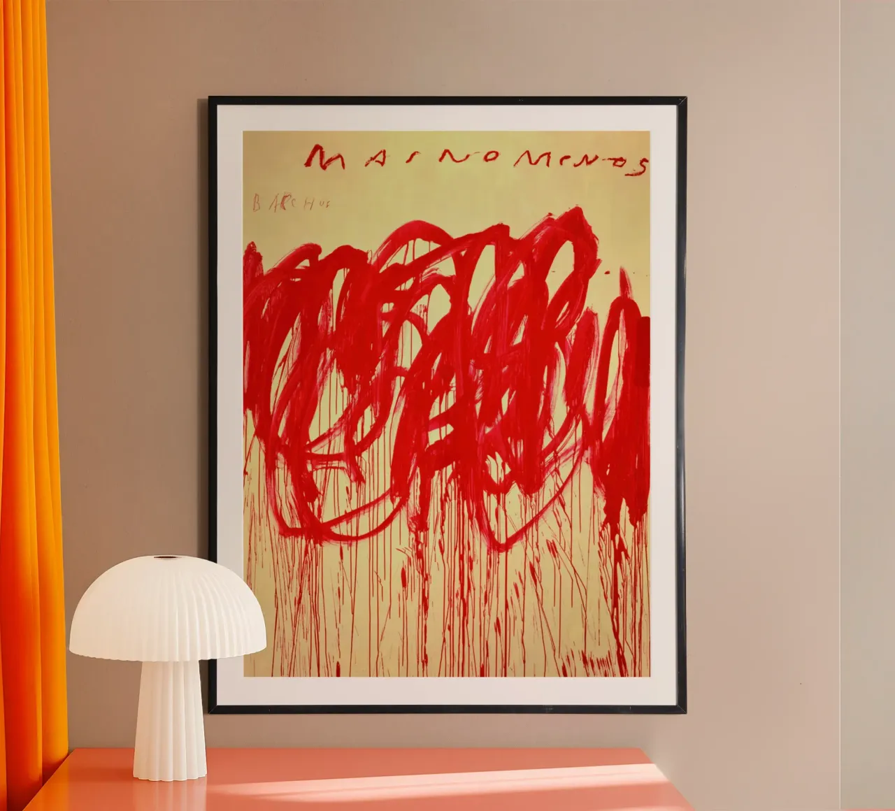 Cy Twombly Untitled Poster poster with plastic frame by Albertopant
