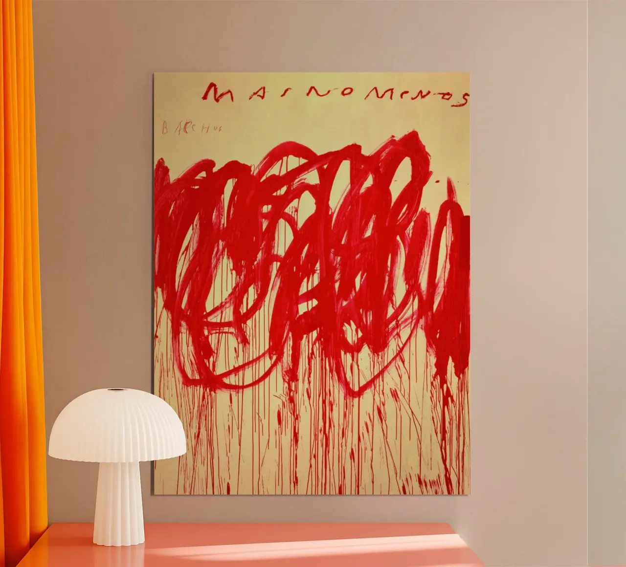 Cy Twombly Untitled Poster poster with plastic frame by Albertopant