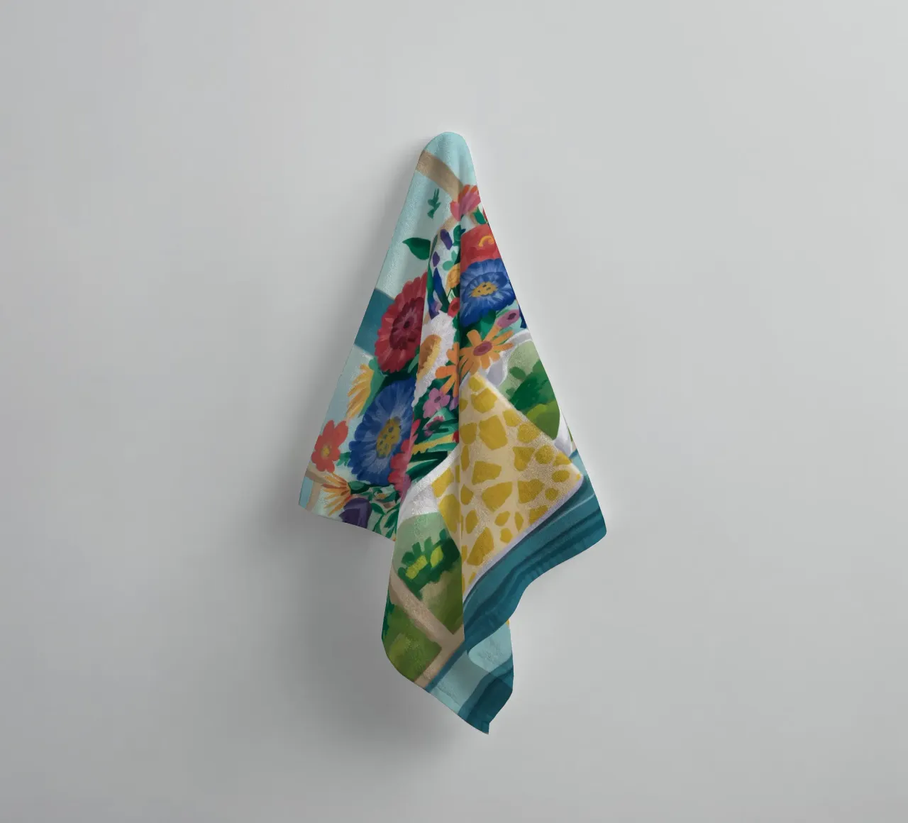 Window Pane Bouquet Handtuch von Fable Tempa