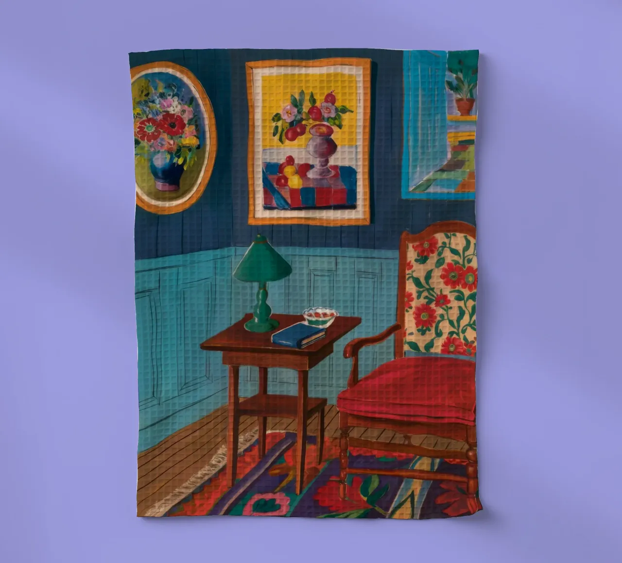 Vue encadrée du salon torchon de Haven Fantasy