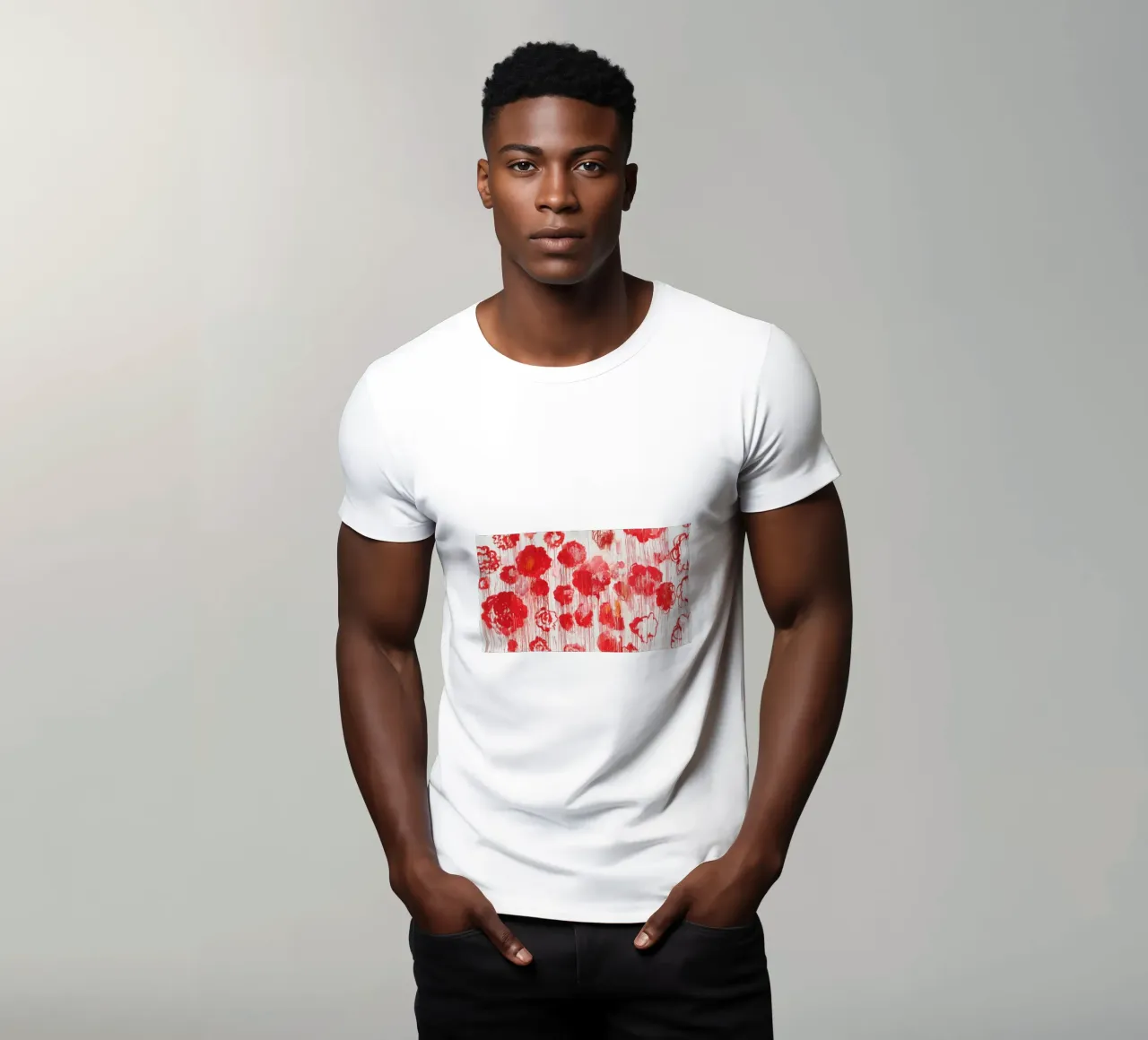 Poster di Cy Twombly in fiore t-shirt da Albertopant