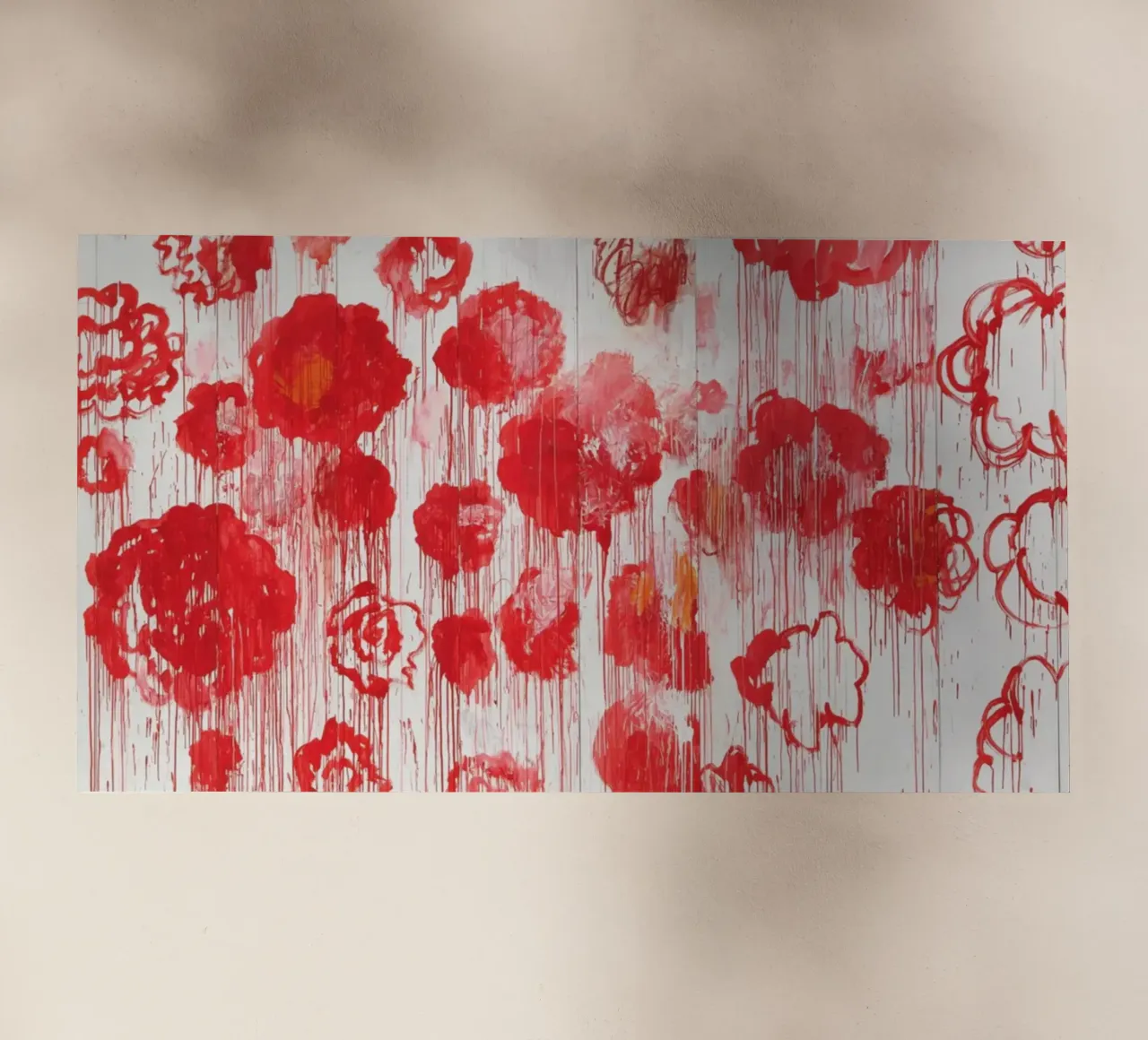 Poster di Cy Twombly in fiore pellicola backlit da Albertopant