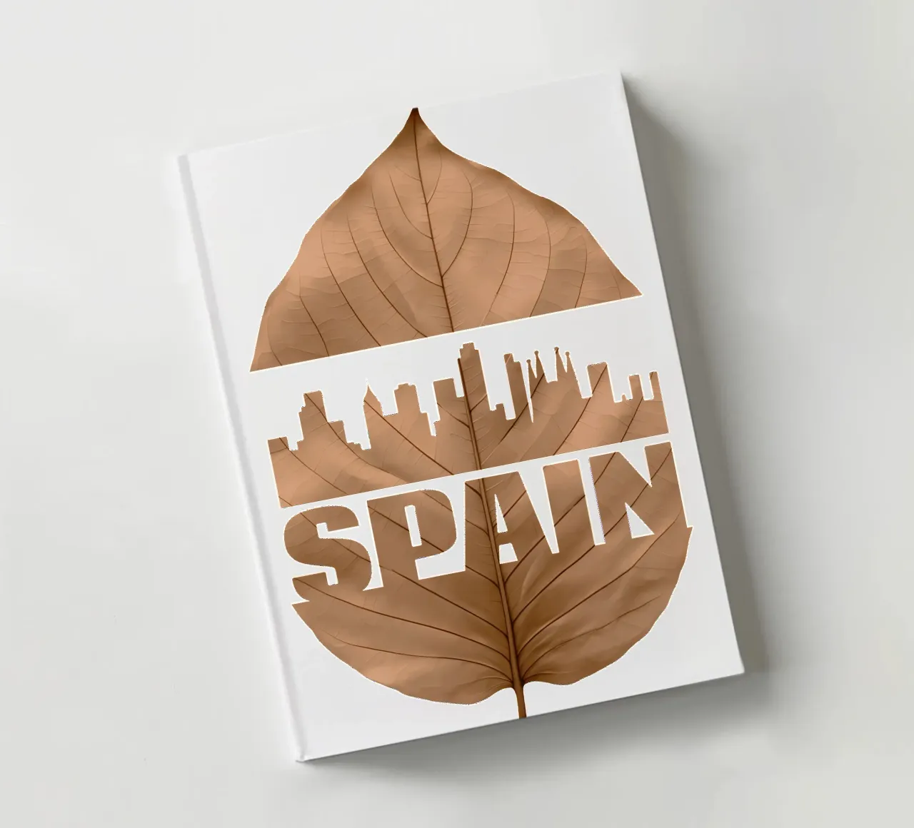 città di spagna skyline fogliare ilustrazione diario da kahfiza