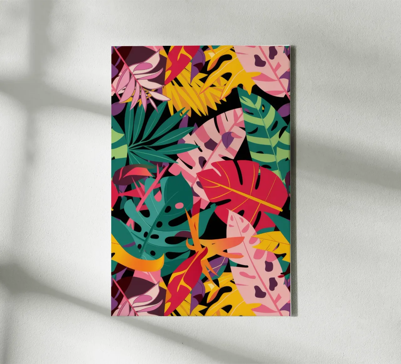 Jungle Maximalist Dream canvas with Floater frame by Tiga Bersama