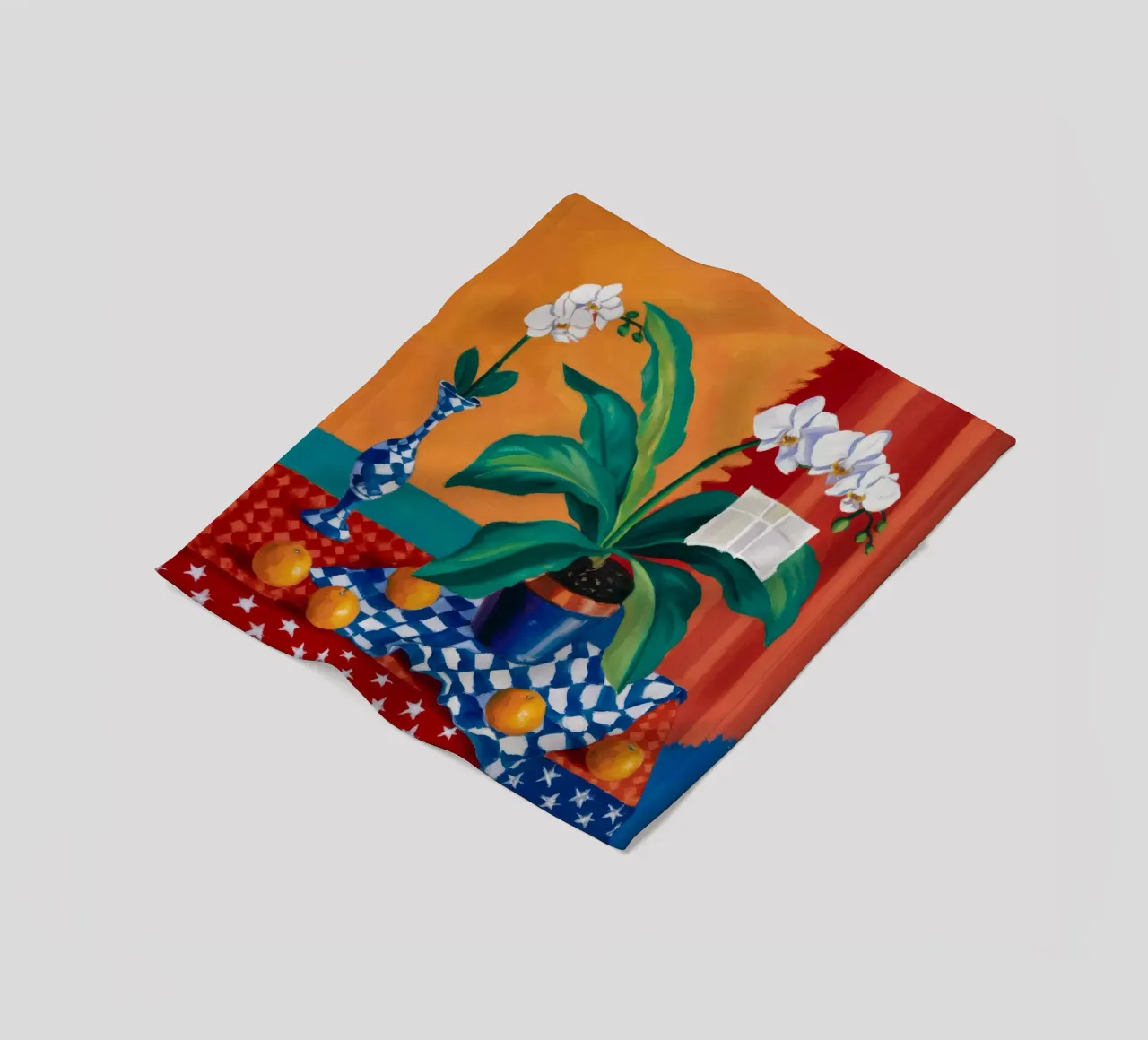 Orchidea e percalle coperta in pile da Fable Tempa