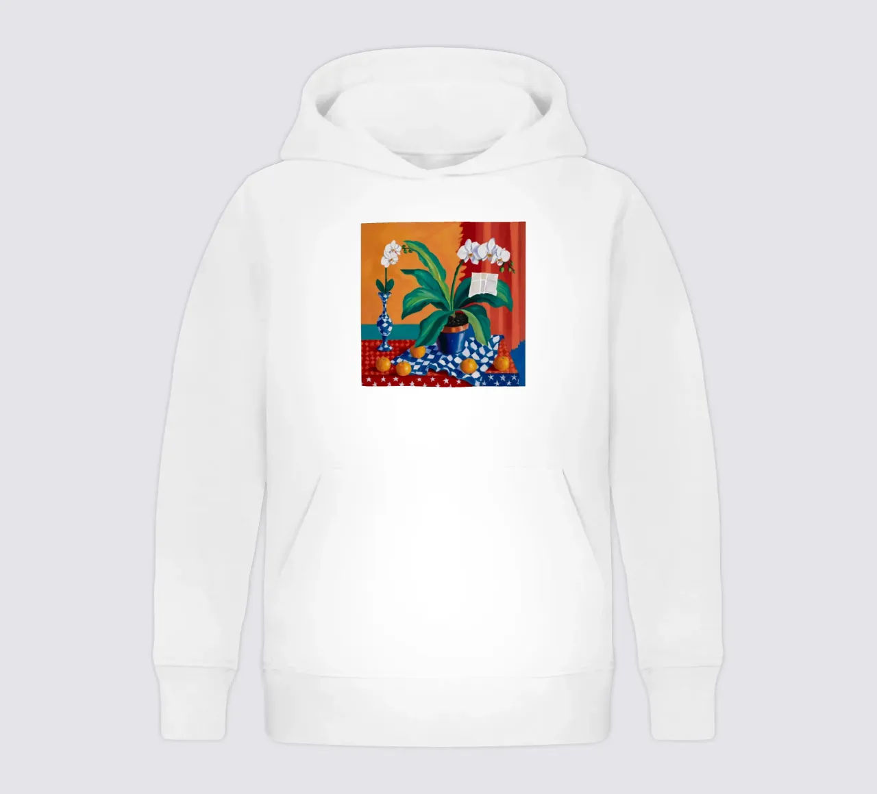Orchidea e percalle felpa bambino con cappuccio da Fable Tempa