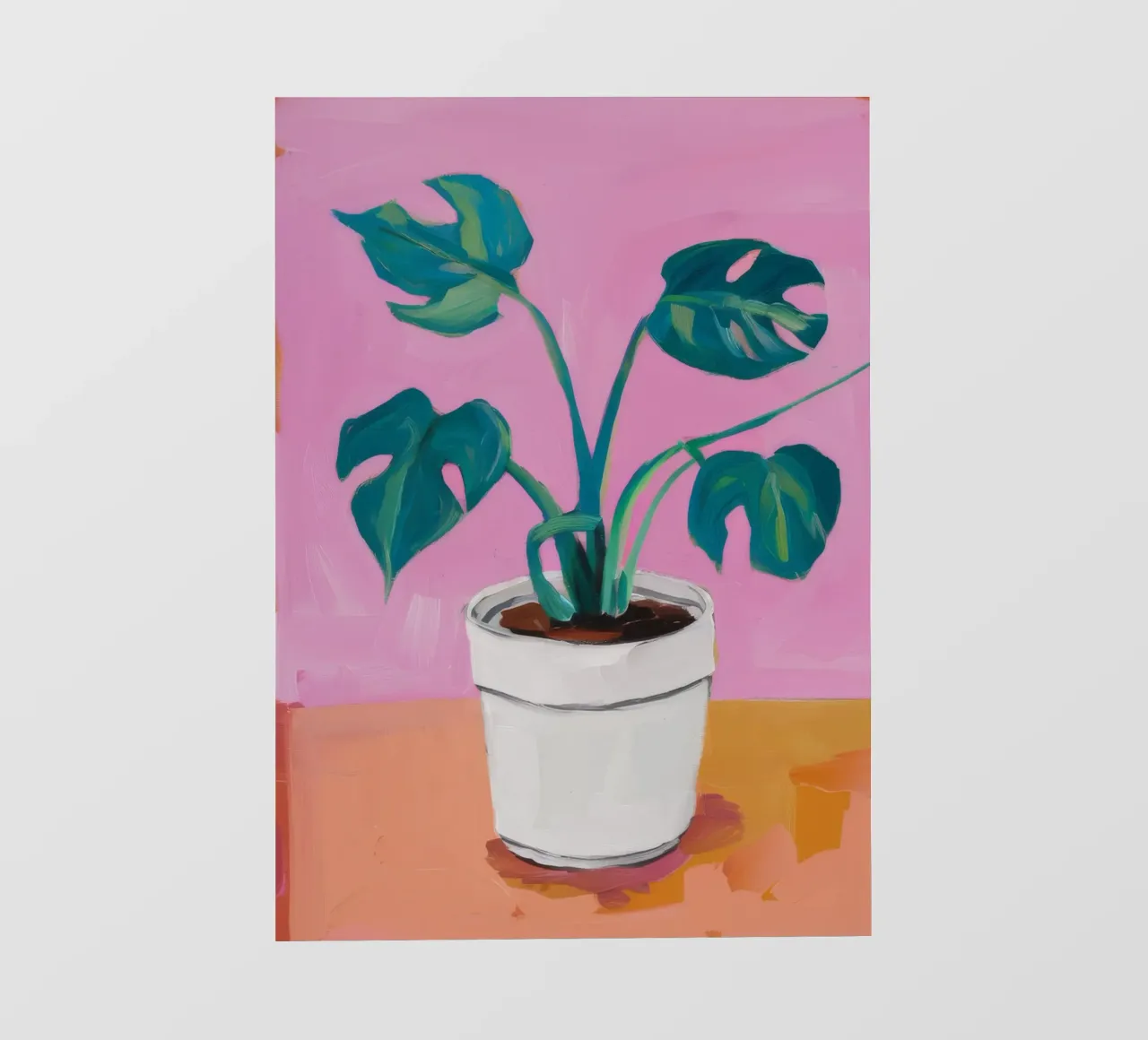 Pink Pot Monstera pvc cover by Pan Denim
