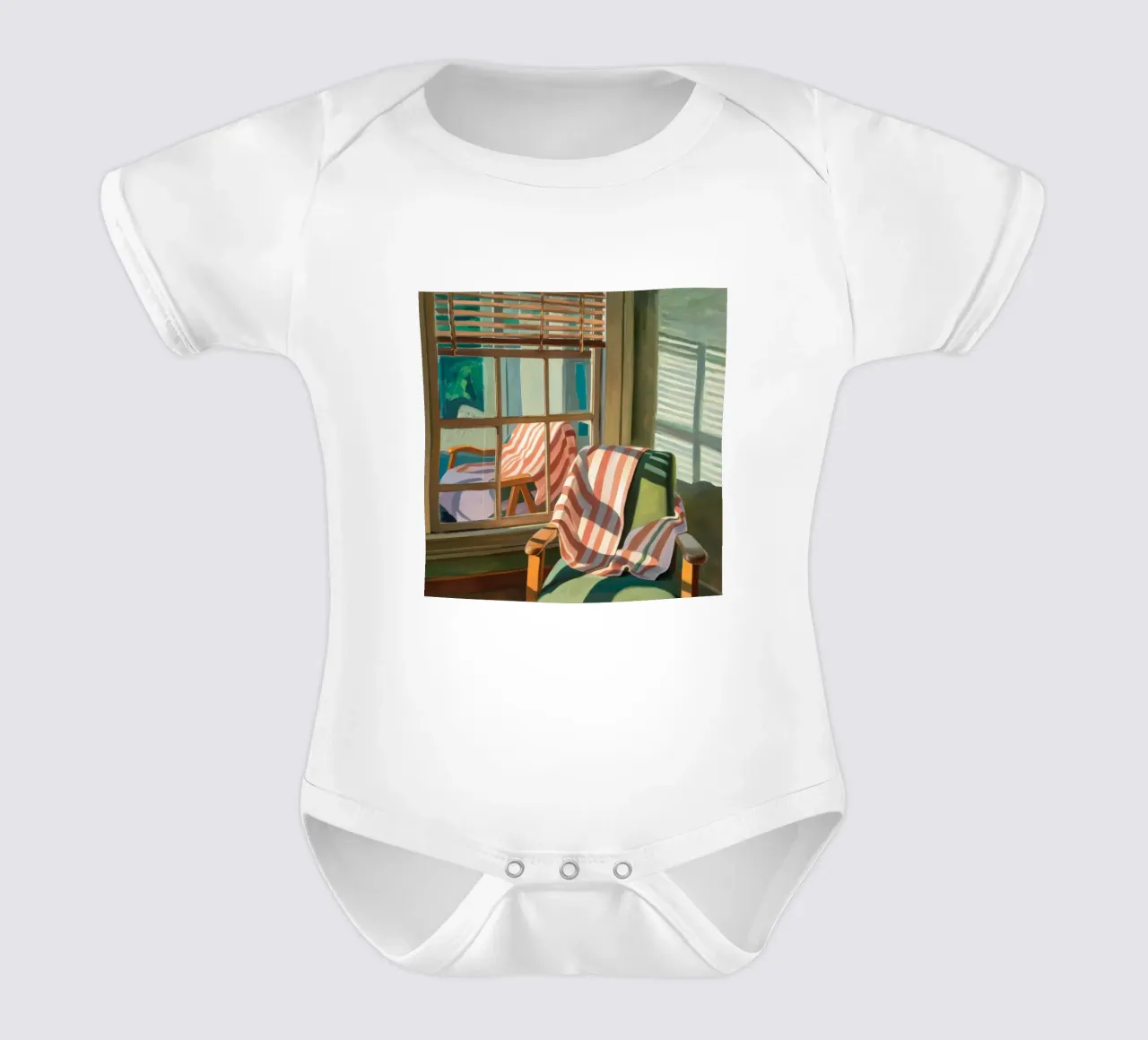 Sedia a righe Sunlight body neonato maniche corte da Pan Denim