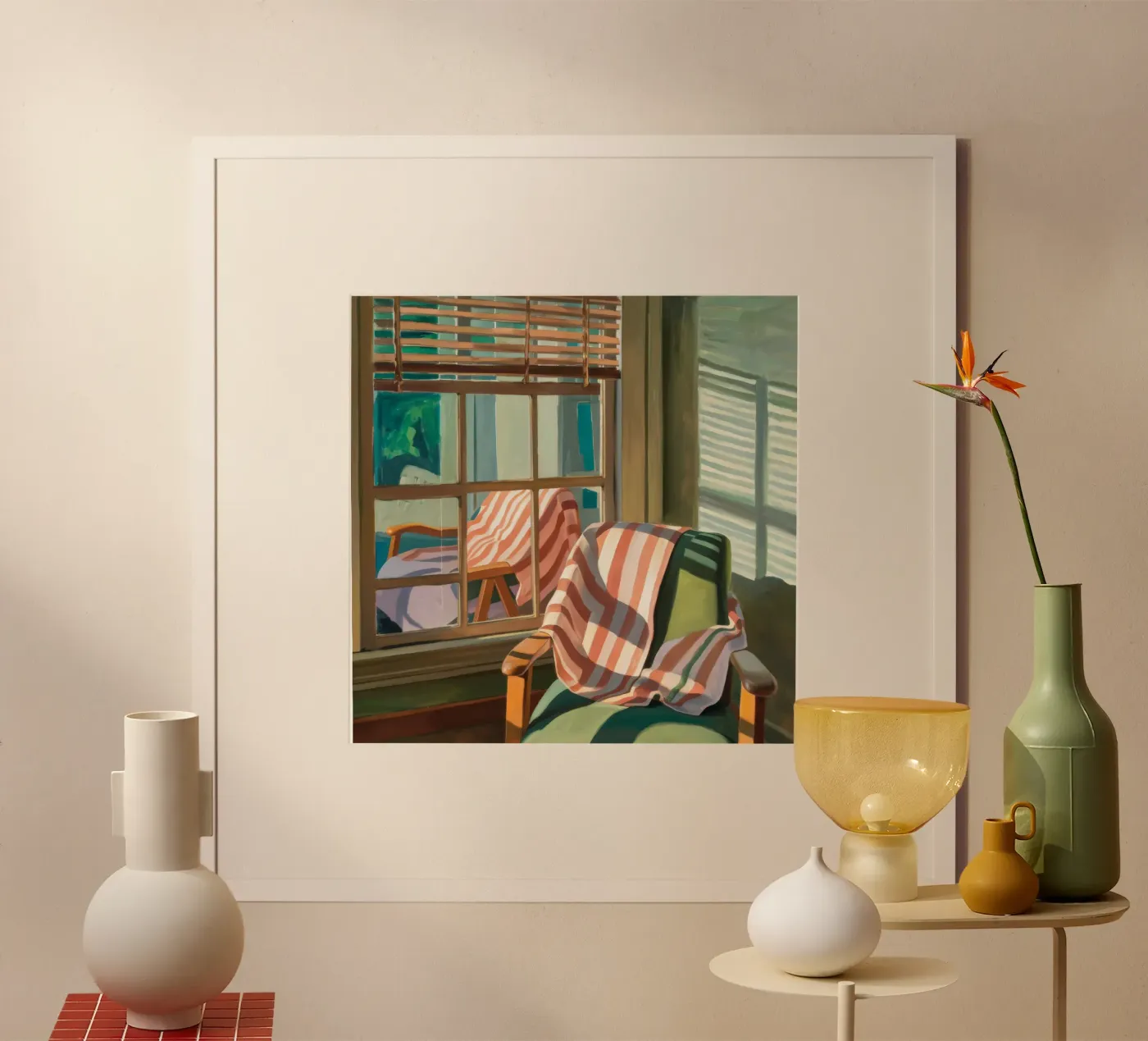 Sedia a righe Sunlight poster da Pan Denim