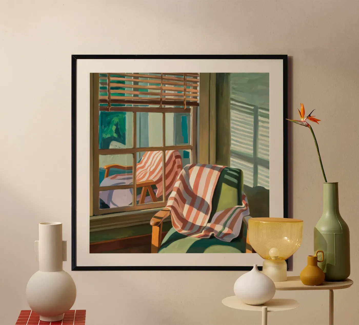 Sedia a righe Sunlight poster da Pan Denim