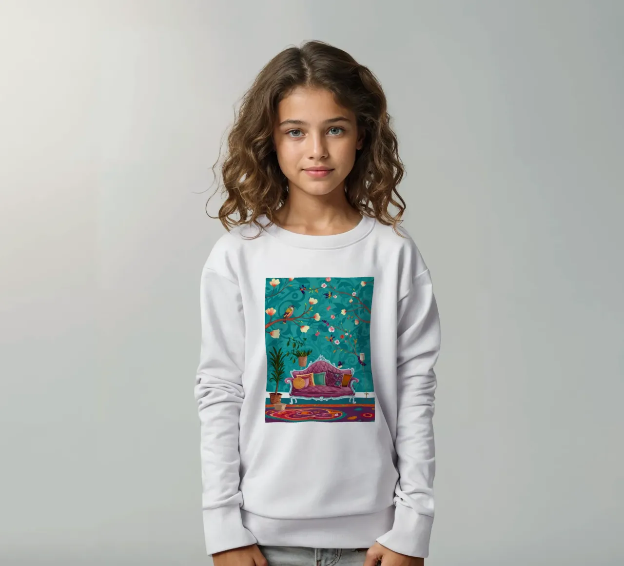 Divano in velluto Voliera felpa bambino da Haven Fantasy