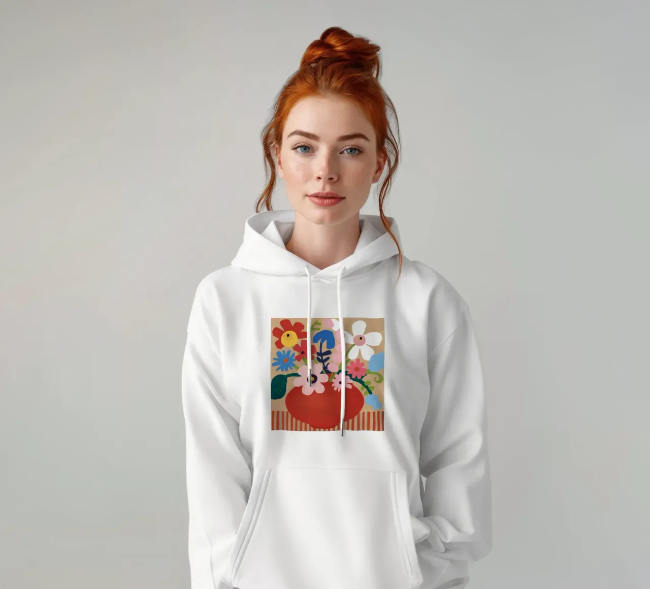 Terra Cotta Bloom felpa con cappuccio da Fable Tempa