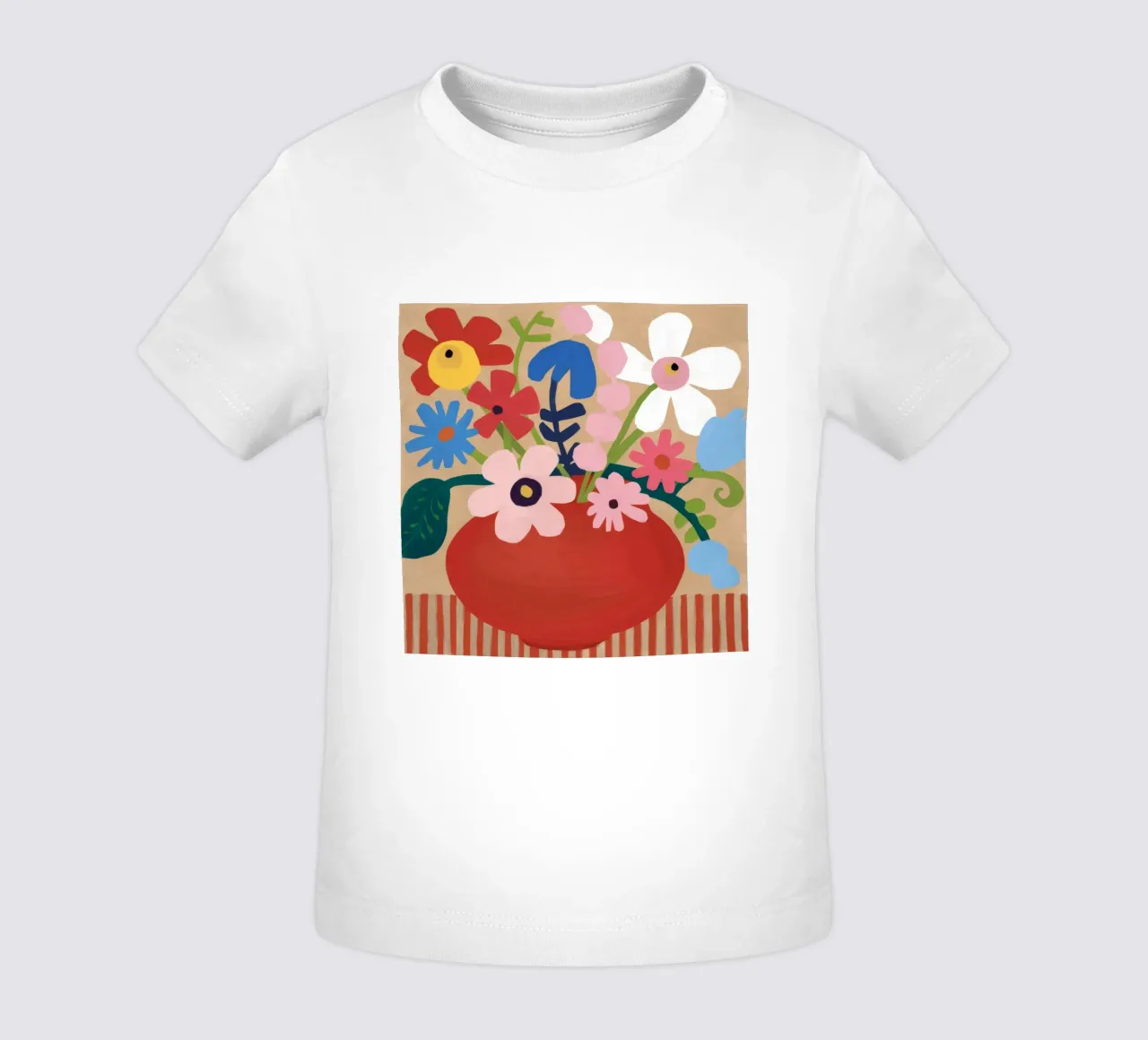 Terra Cotta Bloom baby t-shirt by Fable Tempa