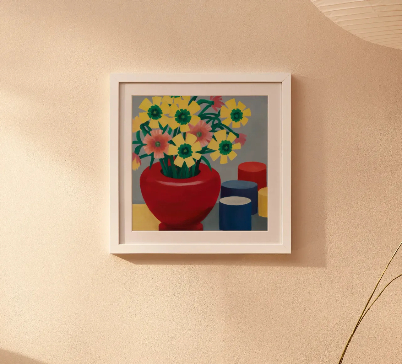 Gioia da vaso cremisi poster con telaio in plastica da Fable Tempa