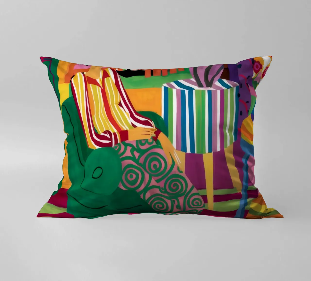 Patterned Tights Repose decorative cushion by Haven Fantasy