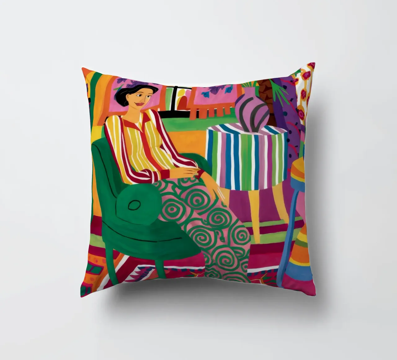 Patterned Tights Repose decorative cushion by Haven Fantasy