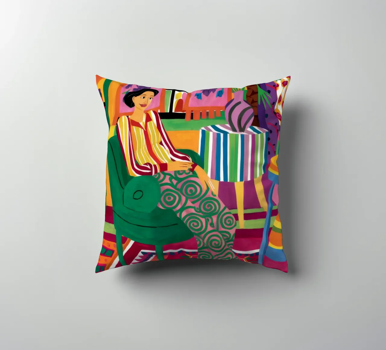 Patterned Tights Repose decorative cushion by Haven Fantasy