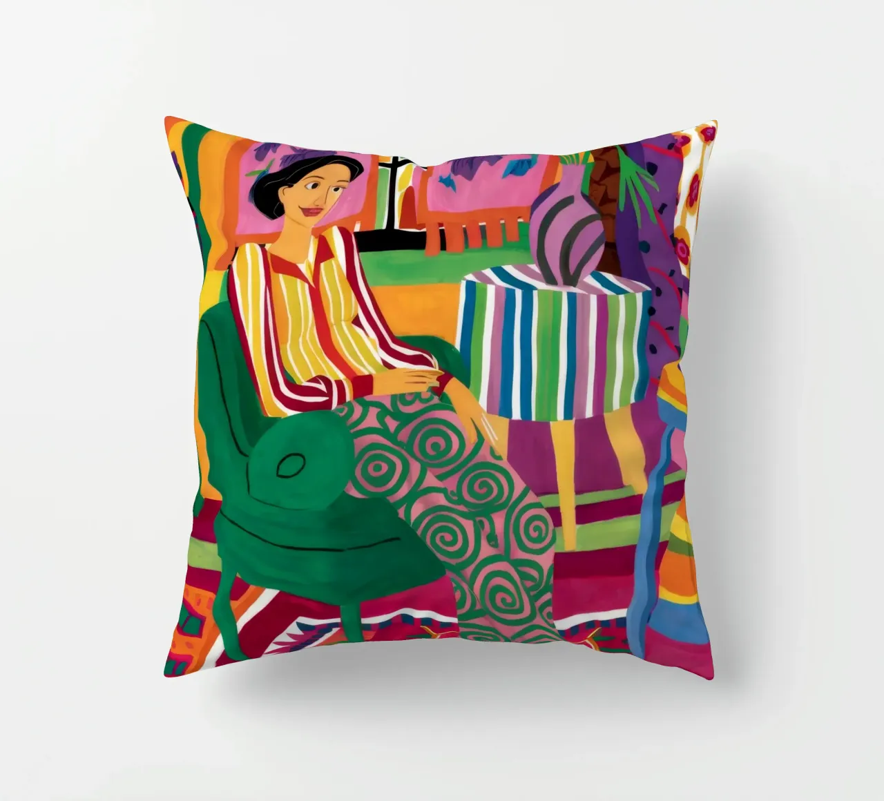 Patterned Tights Repose decorative cushion by Haven Fantasy
