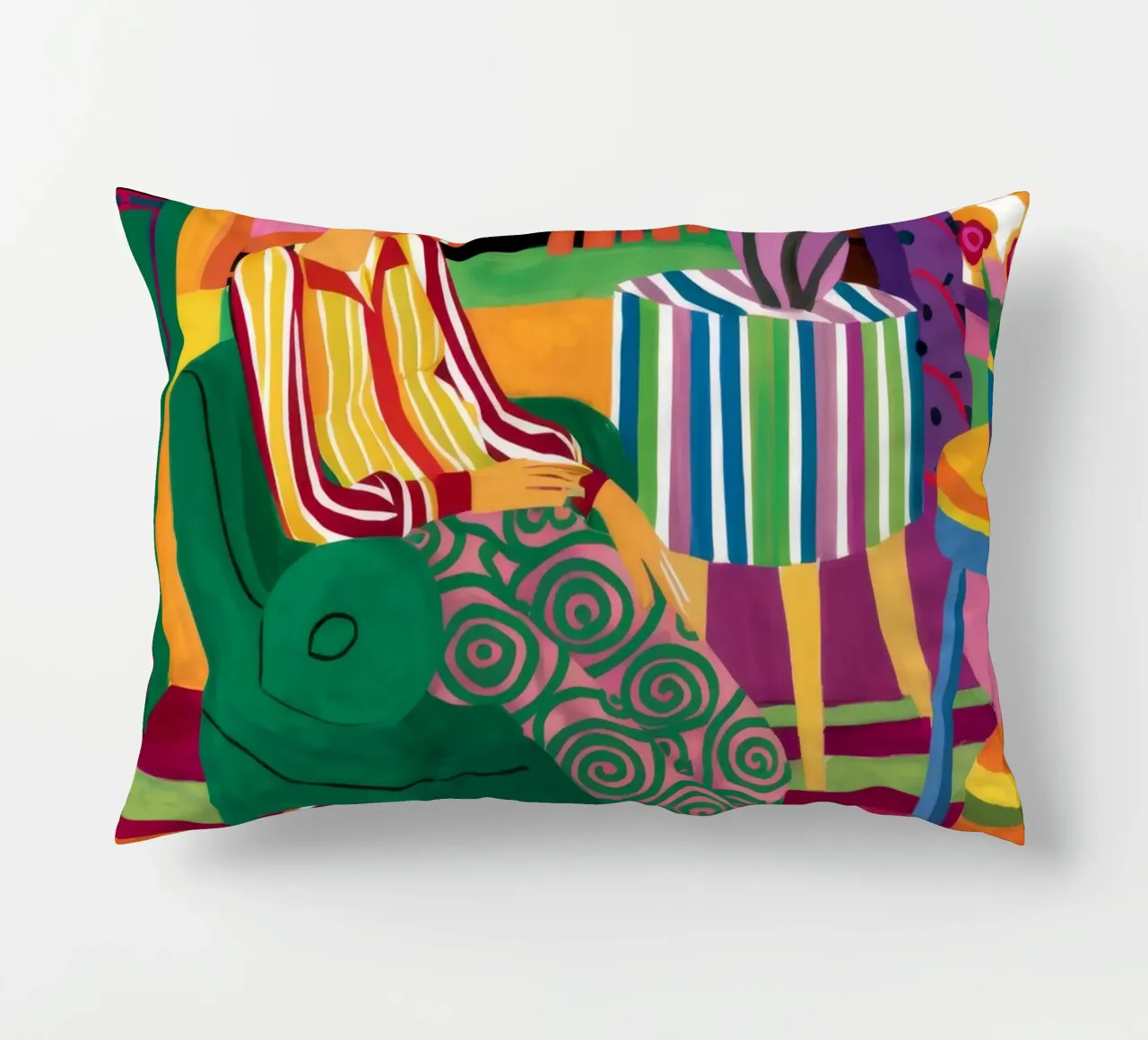 Patterned Tights Repose decorative cushion by Haven Fantasy