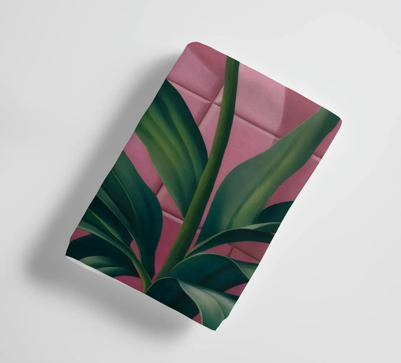 Piastrella rosa giglio bianco asciugamano da bagno da Pan Denim