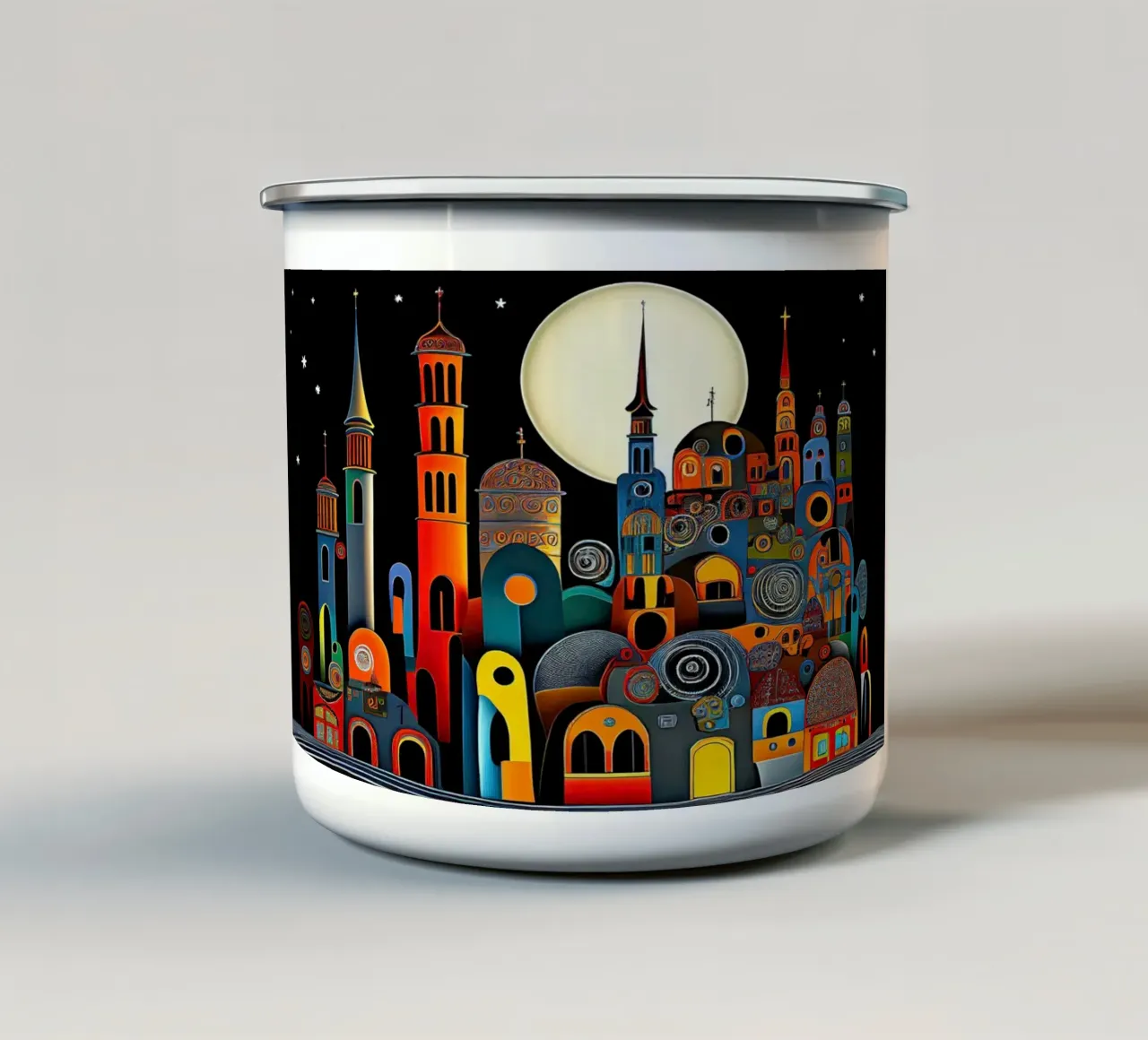 Arte da parete di Imagine tazza in smalto da Imagine