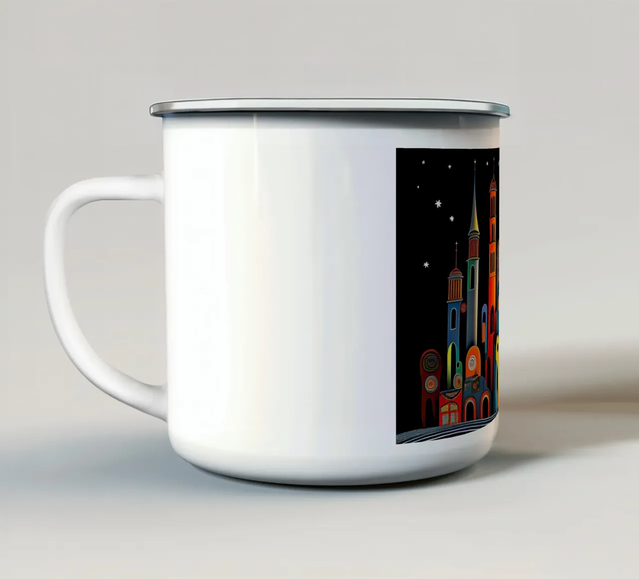 Arte da parete di Imagine tazza in smalto da Imagine