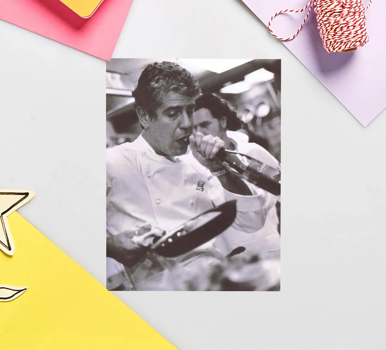 Cook And open Beer Anthony Bourdain sticker by Black And White