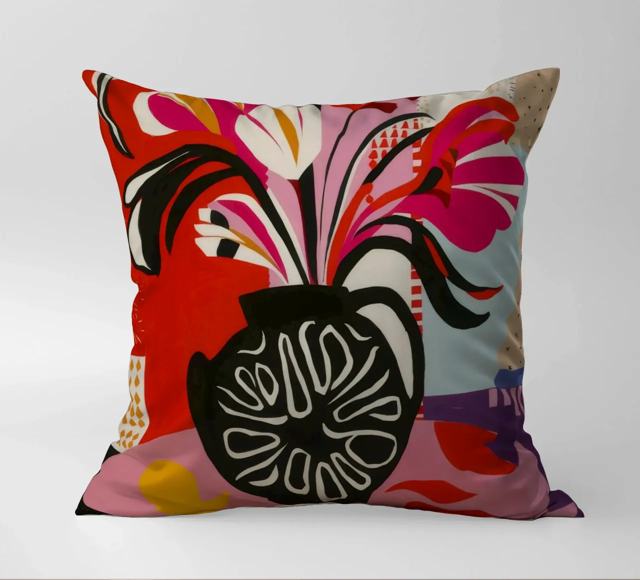 Abstract Bloom Expression decorative cushion by Fable Tempa