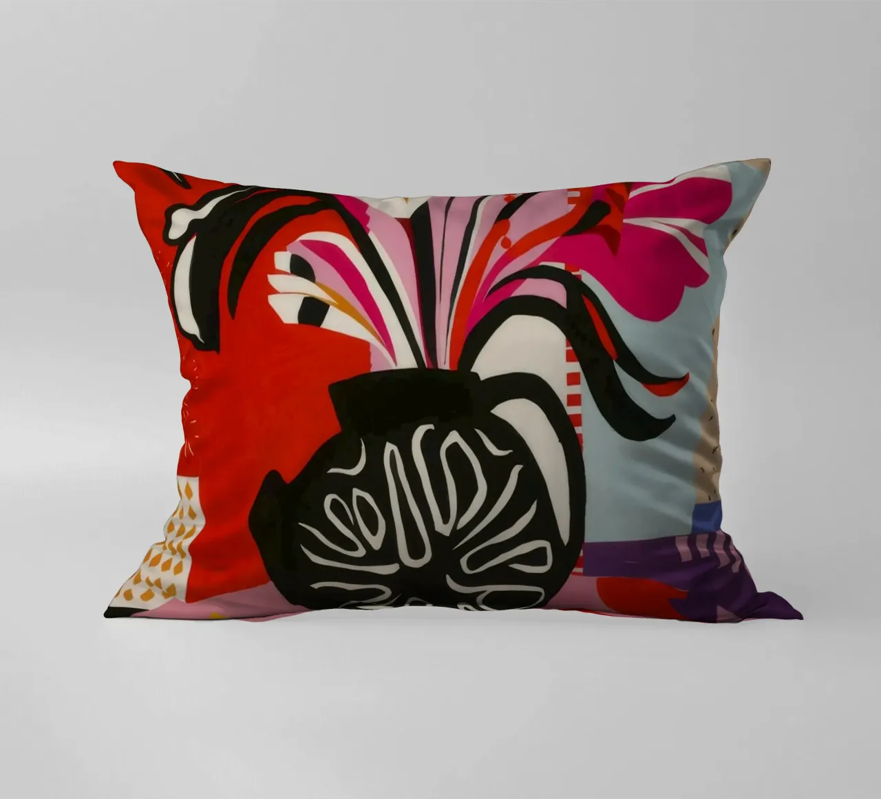 Abstract Bloom Expression decorative cushion by Fable Tempa