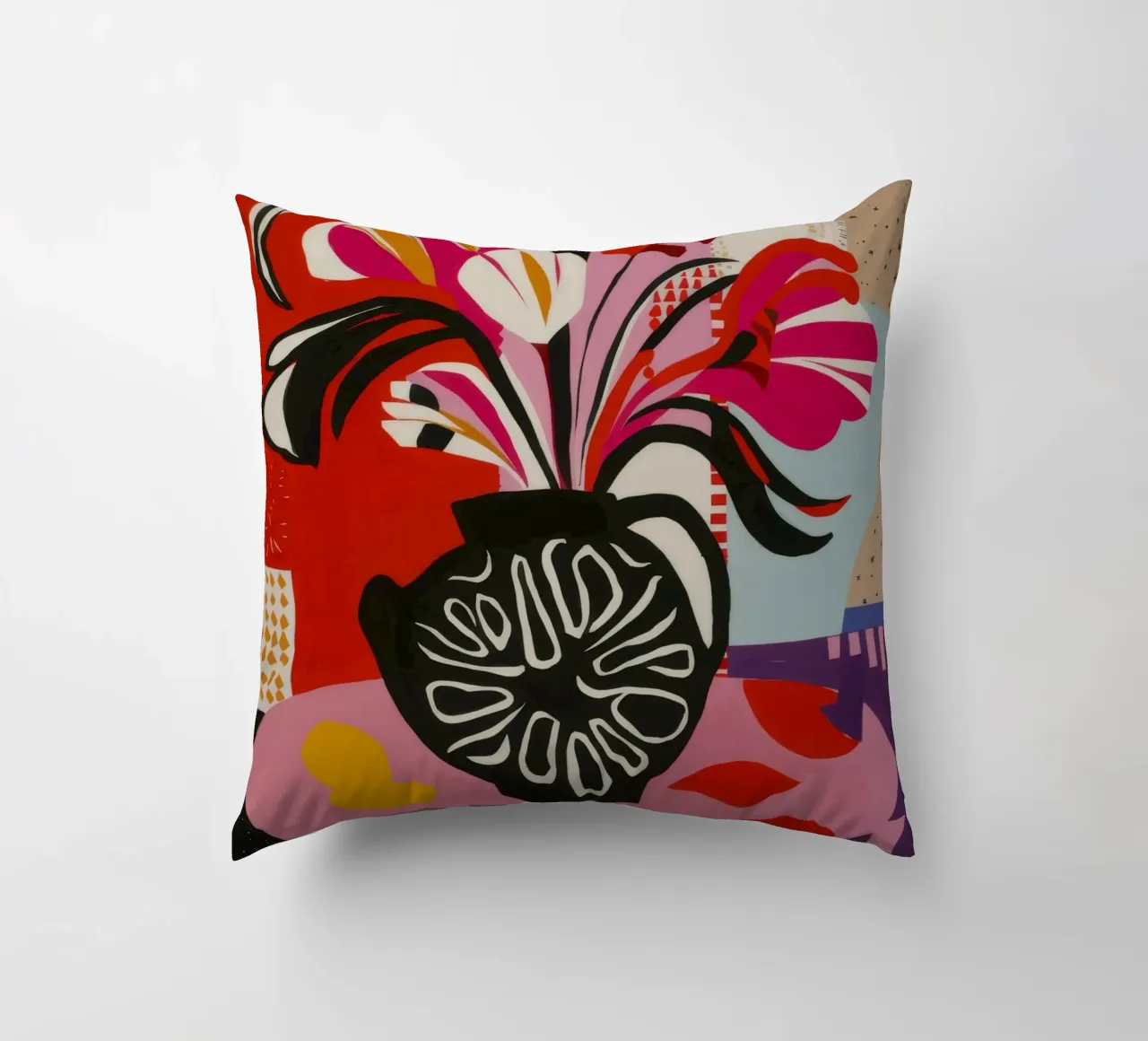 Abstract Bloom Expression decorative cushion by Fable Tempa