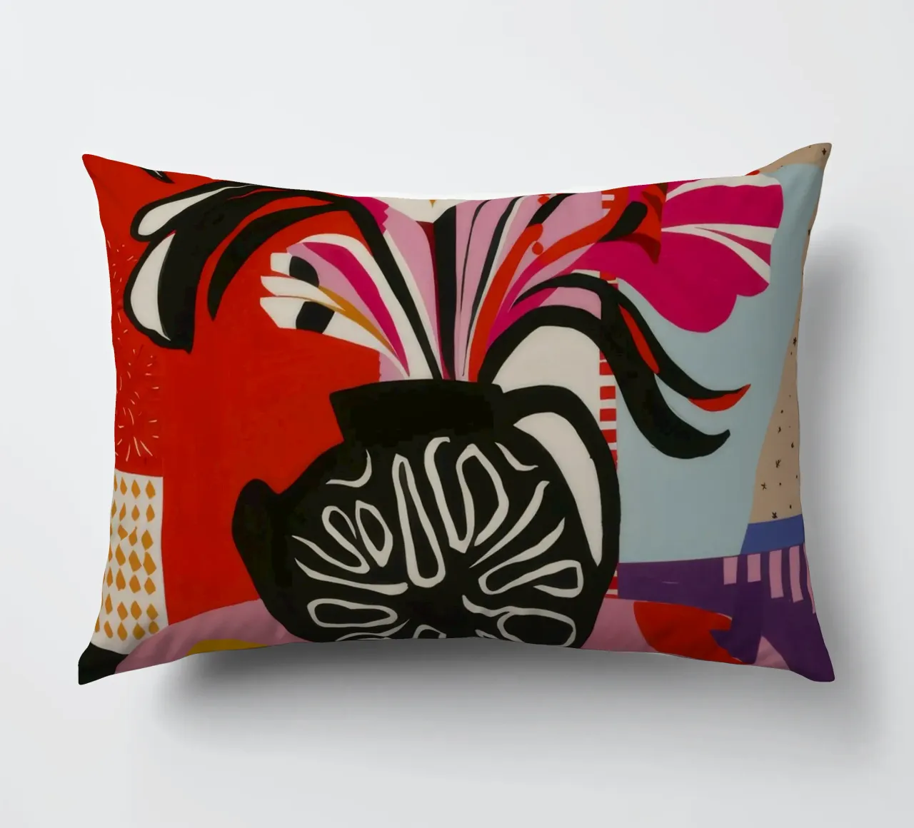 Abstract Bloom Expression decorative cushion by Fable Tempa