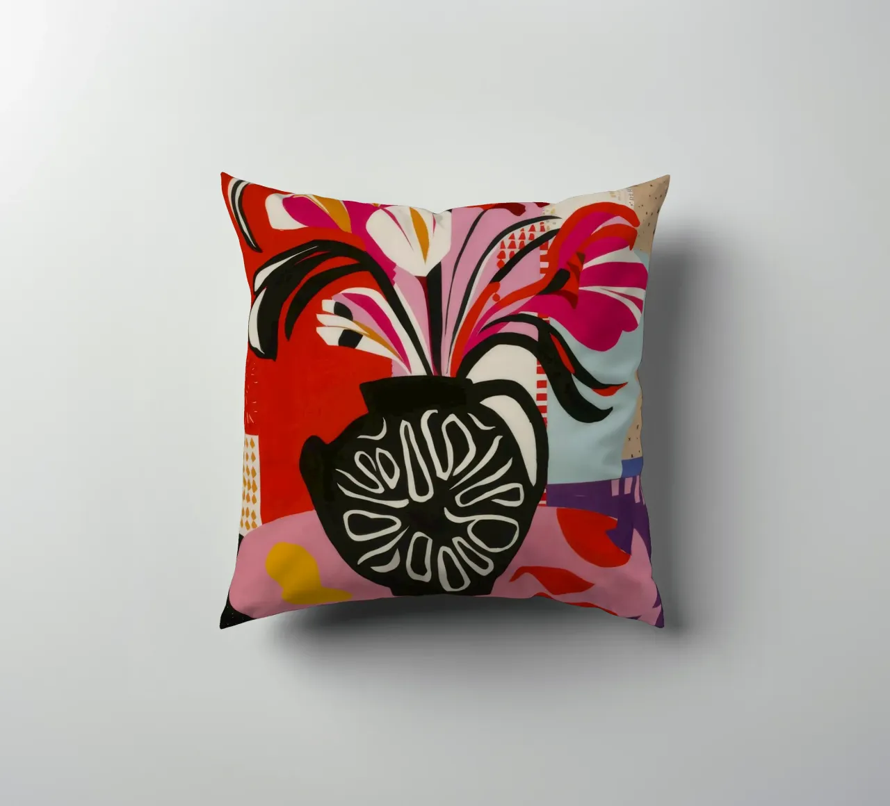 Abstract Bloom Expression decorative cushion by Fable Tempa