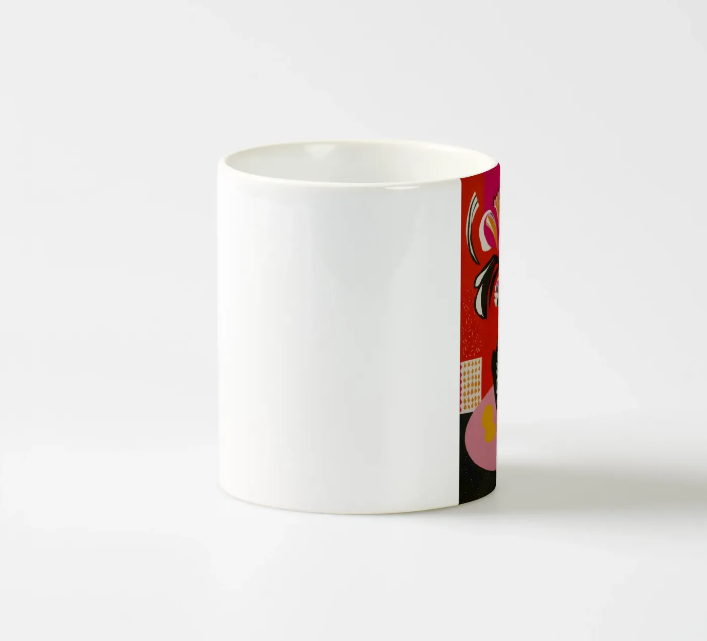 Abstract Bloom Expression ceramic mug by Fable Tempa