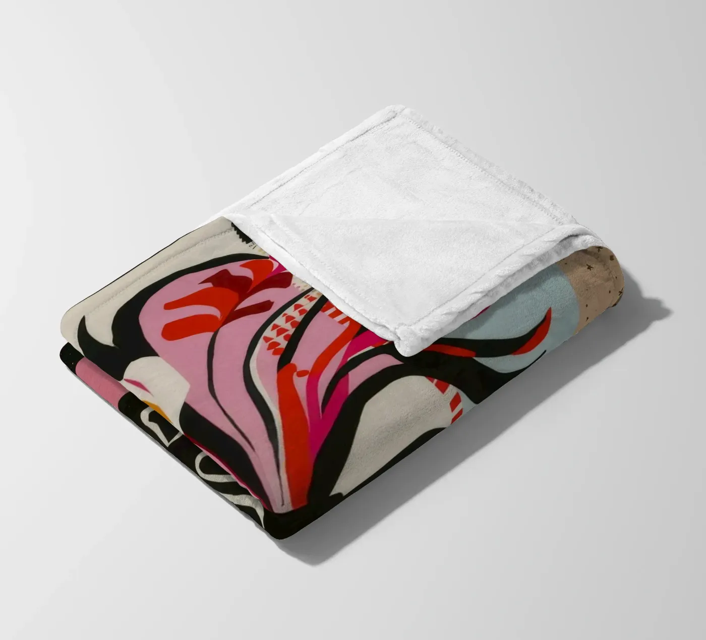 Espressione astratta del fiore coperta in pile da Fable Tempa