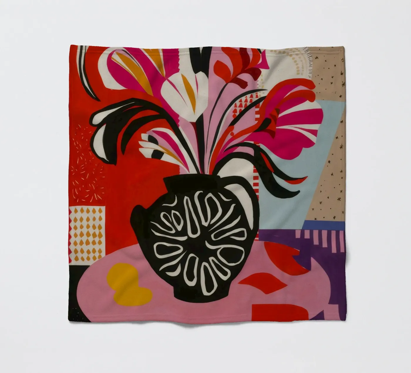 Espressione astratta del fiore coperta in pile da Fable Tempa